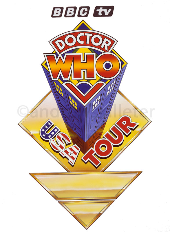 Dr Who USA Tour Logo Graphic for Rear Door