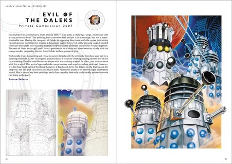 spread1 EXTERMINART! The Doctor Who Dalek Art of Andrew Skilleter - Image 3